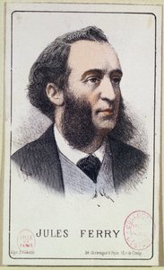 Jules Ferry, Illustration für ein Schulbuch, spätes 19. Jahrhundert von French School