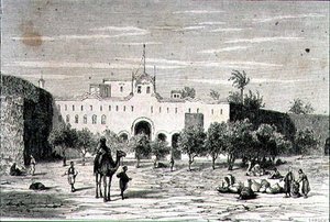 Khartum, Sudan, in den 1860er Jahren, graviert von Alfred Louis Sargent