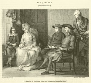 Die Familie von Benjamin West von French School