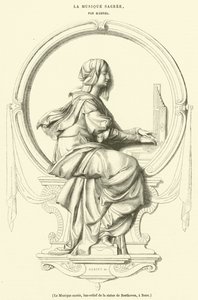 Die heilige Musik, Basrelief der Beethoven-Statue in Bonn