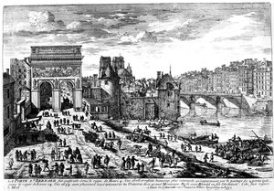 La Porte Saint Bernard, Paris von French School
