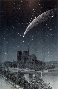 Der Komet von Donati, gesehen in Paris am 04.10.1858 - in „Der Himmel“ von Amédée Guillemin, Hachette, Paris