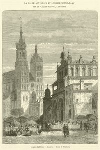 Der Marktplatz in Krakau von French School