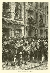 Die Rue Quincampoix von French School
