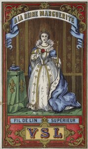 Etikett für Königin Margarete-Garn von French School