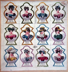 Etiketten für Parfums, ca. 1820 von French School