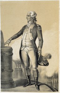 Lafayette - in „Galerie historique de la Revolution francaise“ von Albert Maurin von French School