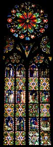 Jüngstes Gericht und Werke der Barmherzigkeit, aus dem südlichen Kirchenschiff, ca. 1325