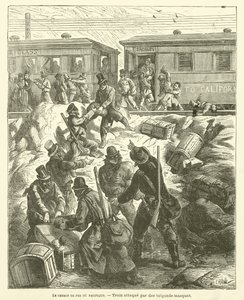 Die Pazifik-Eisenbahn (Stich) von French School