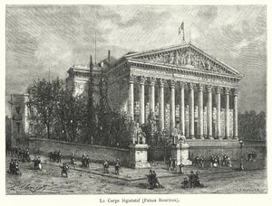 Das Gesetzgebende Korps, Palais Bourbon von French School