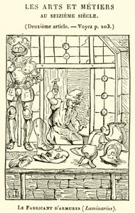 Der Rüstungsmacher, Laminarius (Gravur) von French School
