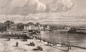 Le Havre - Normandie - Gravur in „La France illustrée: Geographie, Geschichte, Verwaltung, Statistik“ von V.A. Malt-Brown. 1884 von French School