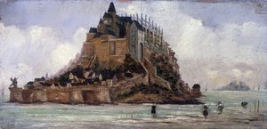 Le Mont Saint-Michel bei Ebbe