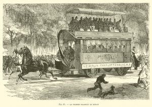 Die erste Straßenbahn von Berlin