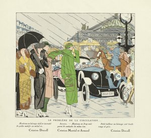 Le Probleme de la Circulation, aus Art-Gout-Beaute, veröffentlicht 1924 von French School