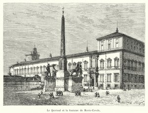 Der Quirinal und der Monte-Cavallo-Brunnen