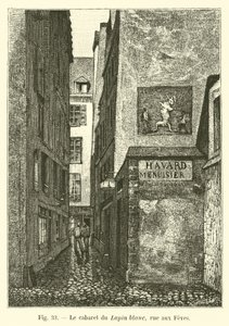 Das Wirtshaus zum Weißen Kaninchen, Rue aux Fèves von French School