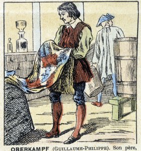 Der Färber Guillaume-Philippe Oberkampf - Epinal-Bild, hrsg. Pellerin