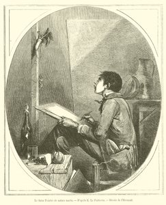 Der zukünftige Stilllebenmaler von French School