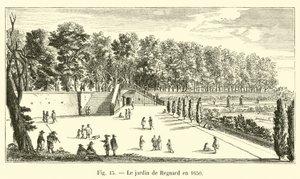 Der Garten von Regnard im Jahr 1650