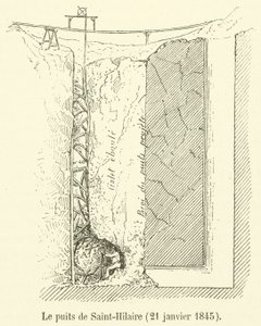 Der Brunnen von Saint-Hilaire, 21. Januar 1845 von French School