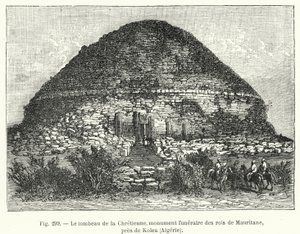 Das Grab der Christin, Grabdenkmal der Könige von Mauretanien, nahe Kolea, Algerien von French School
