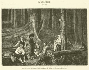 Die Pilger von Sainte-Odile (Stich) von French School
