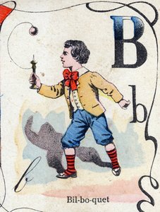Buchstabe B: Bilboquet von French School
