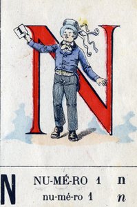 Buchstabe N wie Nummer 1. Militäralphabet