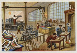 Lithografie von French School