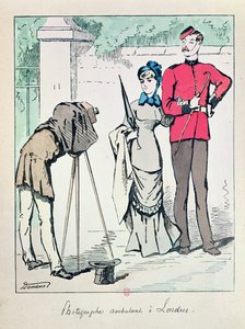 Londoner Straßenfotograf, spätes neunzehntes Jahrhundert von French School