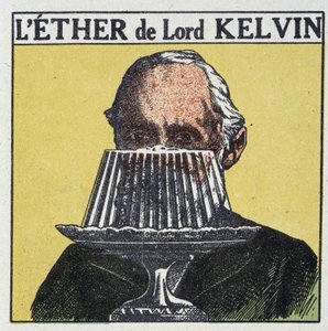 Lord Kelvin (William Thomson) und die Vorstellung von Äther, verbunden mit einem Gelee - in „Energie, ihre Transformationen, ihre Anwendungen“ von Arnould, ed. Quillet, 20. Jahrhundert von French School