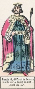 Ludwig VI., 40. König von Frankreich, bestieg den Thron 1108, gestorben 1137 von French School