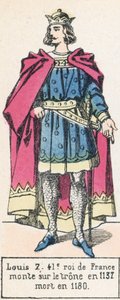 Ludwig VII., 41. König von Frankreich, bestieg den Thron 1137, gestorben 1180 von French School