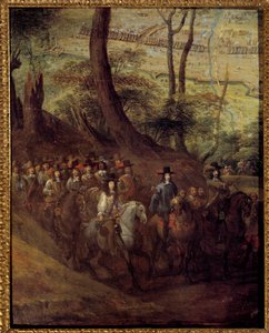 Ludwig II. von Bourbon, Prinz von Condé (Grand Condé) oder Herzog von Enghien, belagert eine Stadt