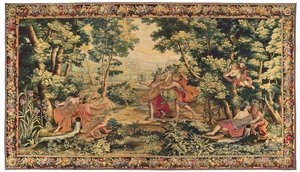 Mythologischer Wandteppich von Ludwig XIV., Gobelins oder Beauvais, spätes 17. Jahrhundert