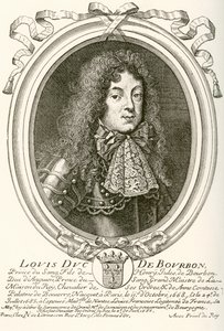 Louis de Bourbon, Prinz von Condé, 1668 - 1710. Prinz des Blutes am französischen Hof von Ludwig XIV. Aus Les Heures Libres, veröffentlicht 1908.