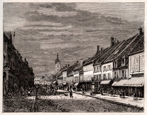 Lure - Département Haute-Saône in der Region Bourgogne-Franche-Comté - Gravur in „La France illustrée: géographie, histoire, administration statistique“ von V.-A. Malt-Brown. 1884
