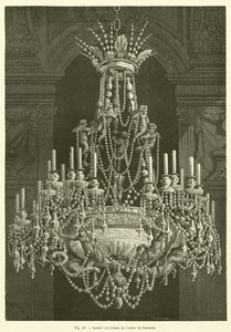 Kristallleuchter aus der Fabrik von Baccarat von French School