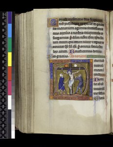 Kreuzigung, aus dem Psalter und Stundenbuch der Isabella von Frankreich, Paris, ca. 1265-70 von French School
