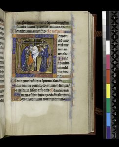 MS 300 f.220r, Folio aus dem Psalter und den Stunden der Isabella von Frankreich, Paris, ca. 1265-70