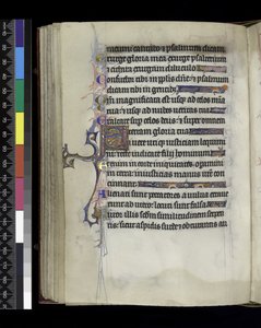 Folio aus dem Psalter und Stundenbuch der Isabella von Frankreich, Paris, um 1265-70 von French School