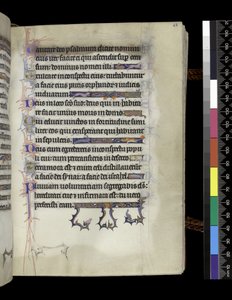 Folio aus dem Psalter und Stundenbuch der Isabella von Frankreich, Paris, um 1265-70 von French School