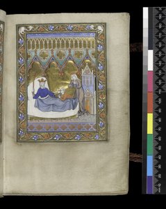 Folio aus dem Psalter und Stundenbuch von Isabella von Frankreich, Paris, ca. 1265-70
