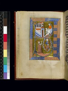 MS 300 f.XIII, Folio aus dem Psalter und Stundenbuch der Isabella von Frankreich, Paris, ca. 1265-70