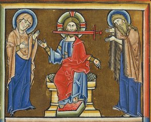 MS CXXXVII, Christus der Apokalypse, aus dem Psalter der Heiligen Elisabeth von French School