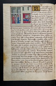 Seite aus Cent Nouvelles Nouvelles, ca. 1461-62 von French School