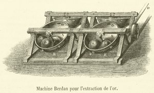 Maschine Berdan zur Goldgewinnung von French School