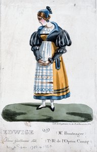 Madame Boulanger in der Rolle der Edwige in der Oper Guillaume Tell von Rossini von French School