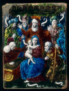 Madonna und Kind, Heilige und Propheten, Werk aus der Penicaud-Werkstatt